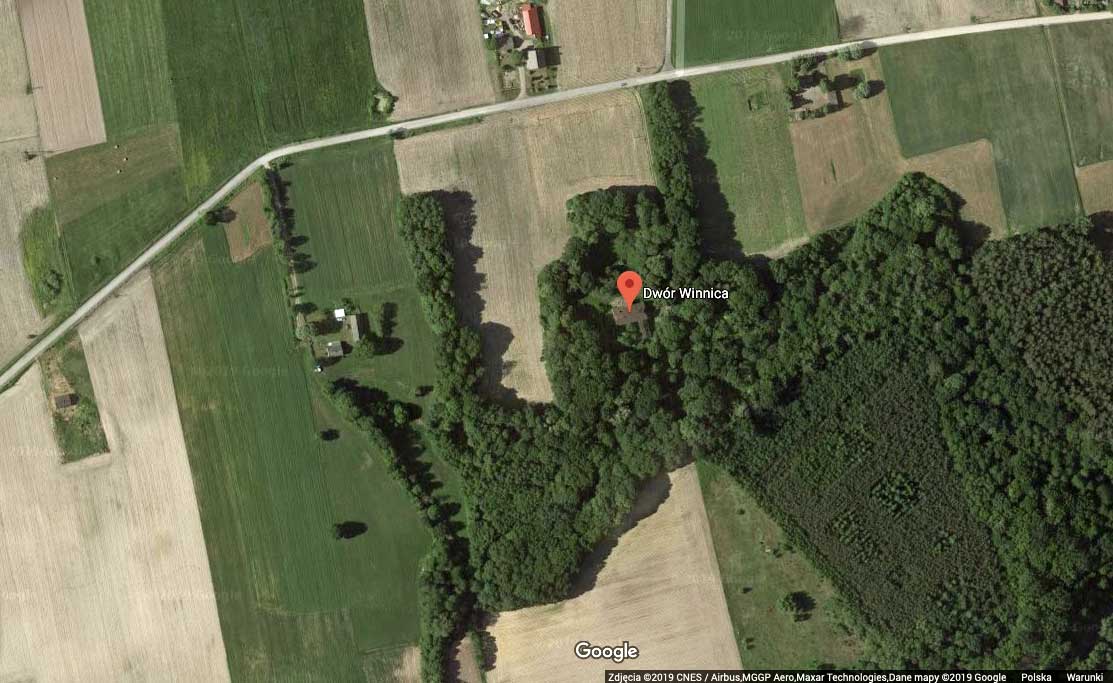 Dwór Winnica - Mapa satelitarna